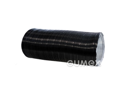 Vzduchotechnická hadice, 80mm, SEMI ALG, 0,02bar, hliník, -30°C/+250°C, černá lesklá